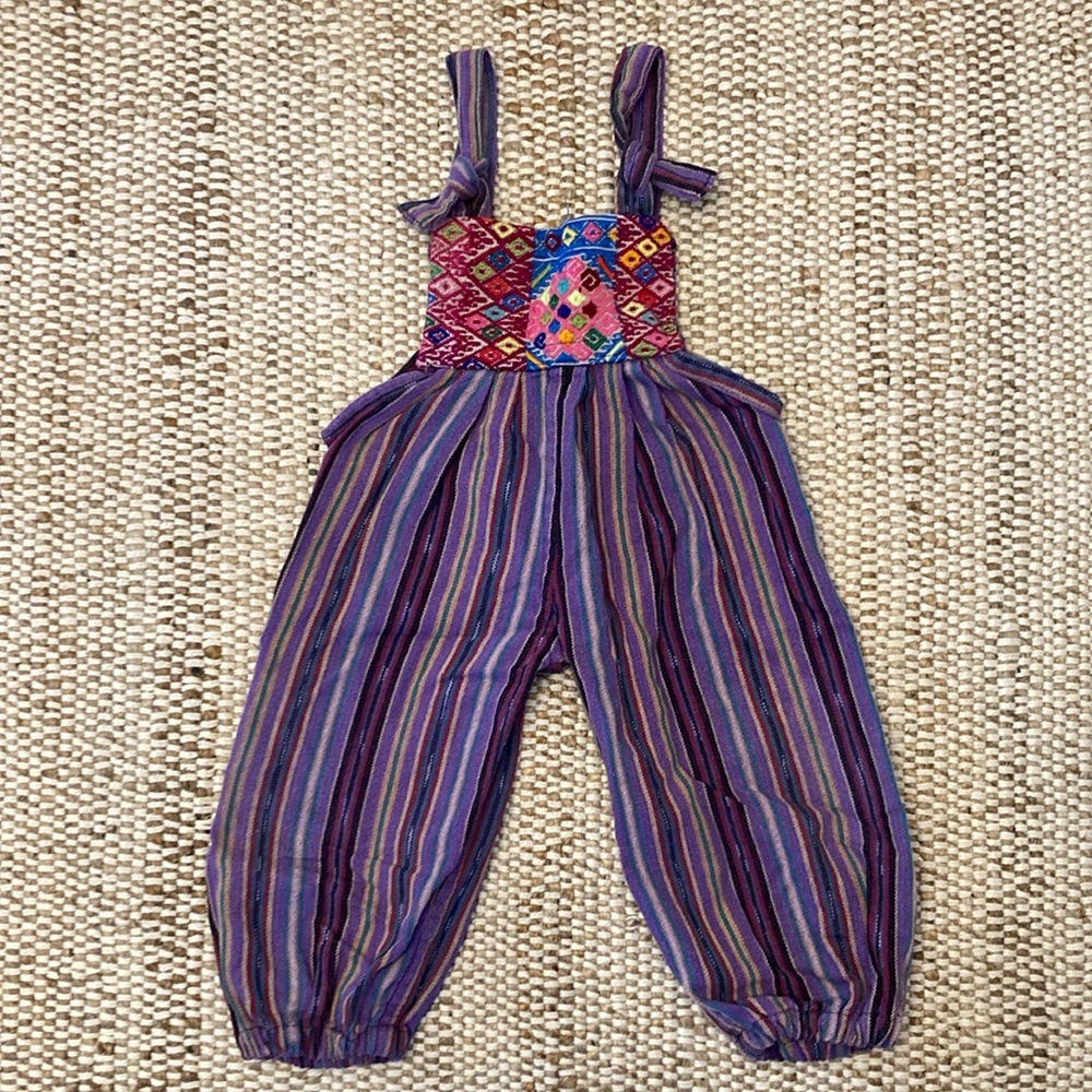 Vintage Guatemalan Child Toddler Overall Jogger 2T Unisex Y2K